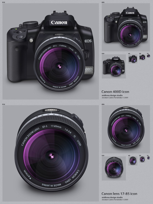 Canon 400D   Lens(PNG Icon)