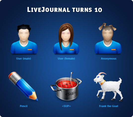 LiveJournal turns 10 png图标