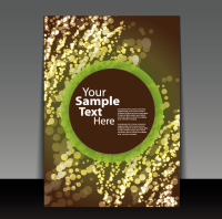 Beautifully cover template 06 - vector material