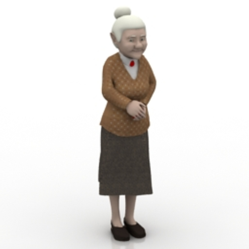 Foreign granny model